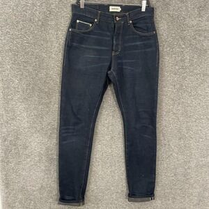 Taylor Stitch Jeans Mens 31x31 Blue Slim Tapered Selvedge Organic Denim